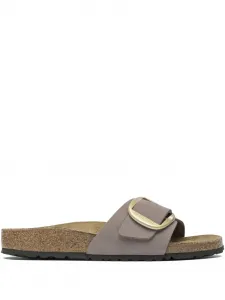 Сандалии Madrid Big Boucle из кожи BIRKENSTOCK, серый