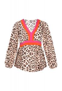 NAEMI Блузка 'Fashion Look' в светло-коричневом цвете