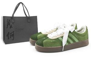 Кроссовки для скейтбординга VL COURT 2.0 с амортизацией, износостойкие, унисекс, цвет "матча-зеленый" Adidas, Matcha Green