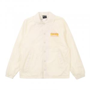 Thrasher Свободная куртка японской версии Unisex White, White