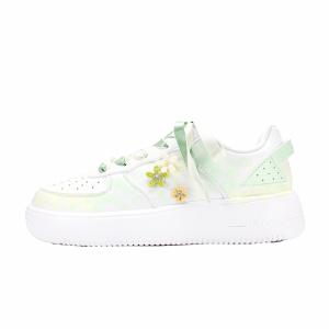 QIAODAN Кроссовки для скейтбординга Coverage с защитой от скольжения и износа, женские, желтые, зеленые, белые