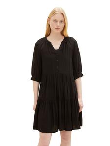 Платье TOM TAILOR Denim DOBBY BABYDOLL, черный