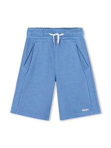 Спортивные шорты с логотипом BOSS Kidswear, синий