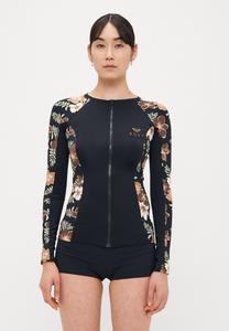 Топ бикини Roxy FULL ZIPPED, Black/Multi-Coloured/Black