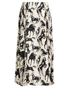 Юбка миди Balmain, бежевый