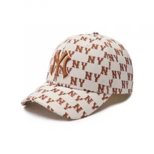MLB Бейсболка унисекс бело-коричневая, White/Brown