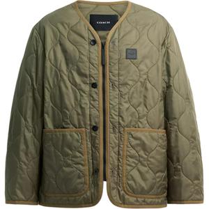 COACH Пуховик мужской зеленый