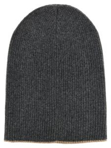 Двусторонняя шапка Brunello Cucinelli, серый