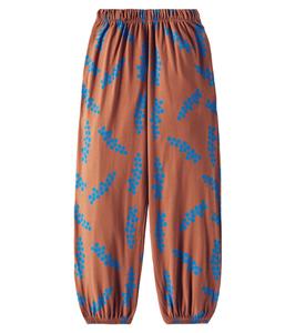 Спортивные брюки из хлопка ягодного цвета Jellymallow, коричневый