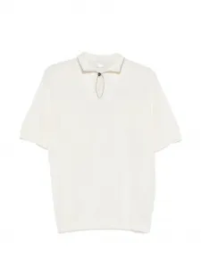 Рубашка поло с контрастной отделкой Eleventy, бежевый