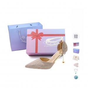 Take the Qin Женские туфли на тонком каблуке высотой 6 см, черный подарочный набор