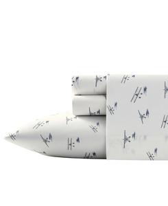 Комплект постельного белья из 100% хлопкового перкаля с принтом, размер King Eddie Bauer, Sea Planes