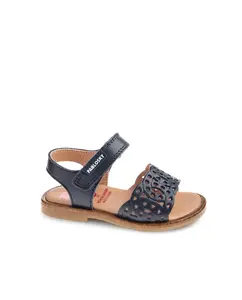 Детские сандалии из кожи на липучке Pablosky, темно-синий