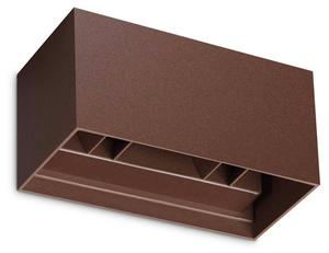 Уличный настенный светильник Ideal Lux Atom, коричневый