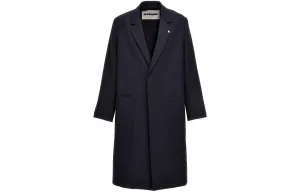Шерстяное пальто JIL SANDER, синий