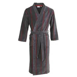 Мужской халат 530100, 1 шт., длинная модель Carl Ross, графит