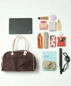 Большая сумка-бостон с каймой Bayflow, цвет Brown 50