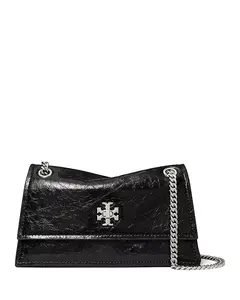Мини-Сумка Kira с поворотным замком из кожи Tory Burch, черный