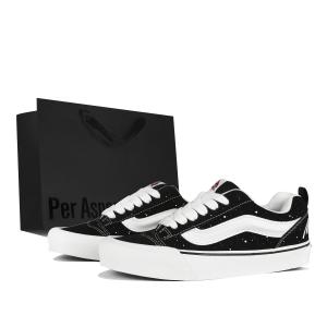 Vans Knu Skool низкие кроссовки для скейтбординга Unisex Black White