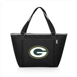 Черная большая сумка-холодильник Picnic Time Green Bay Packers Topanga