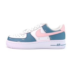 Nike Кроссовки для скейтбординга Air Force 1 с противоскользящим покрытием, износостойкие, унисекс, синие, розовые
