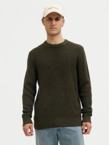 Свитер regular fit Global 12287594 Jack & Jones, зеленый