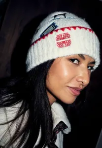 Вышитая шапка Never Fully Dressed, Cream