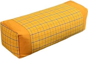 ZHIWEIKJ Ортопедическая подушка из гречневой лузги с регулируемой высотой и поддержкой шейного отдела Yellow