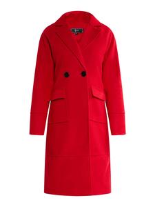 Женское пальто красного цвета faina