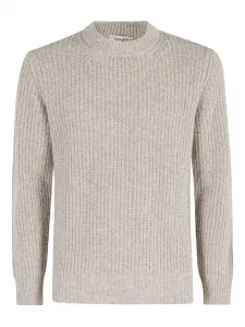 Вязаный свитер в рубчик Kangra, нейтральный