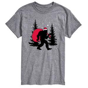 Футболка Big & Tall Sasquatch Santa Licensed Character, серый