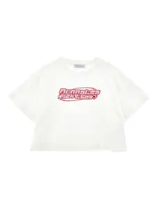 Футболка с логотипом Monnalisa, нейтральный