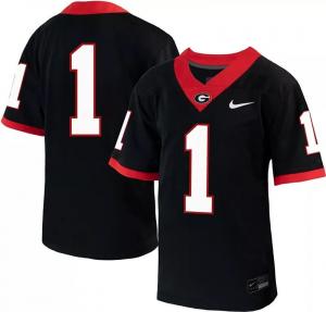 Черная футбольная майка Nike Little Kids Georgia Bulldogs #1 Untouchable Game