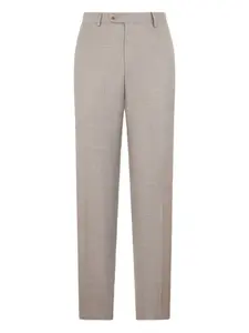 Брюки из шерсти на пуговицах Brooks Brothers, коричневый