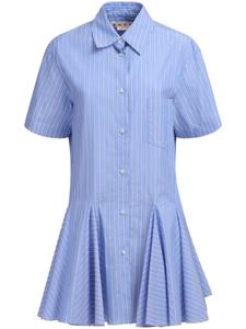 Marni платье мини в полоску, синий