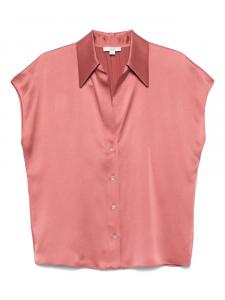Шелковая рубашка Vince, розовый