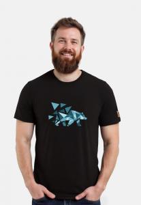 Футболка FORSBERG MIKKELSON MIT POLYGONBÄR, Schwarz Blau/Black