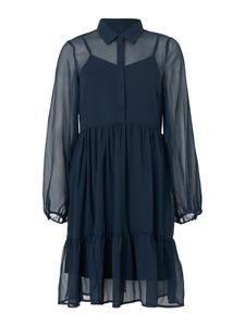 VILA Платье-рубашка 'VIJAVIZZA' в цвете Navy