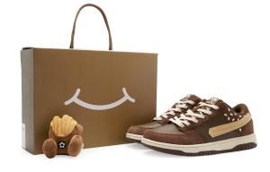 Стильные кроссовки для скейтбординга унисекс с низким верхом коричневого цвета Vandy The Pink