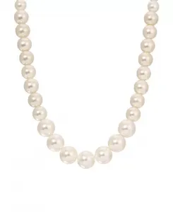 Ожерелье из стеклянных искусственных жемчужин с градуированными рядами 2028, white