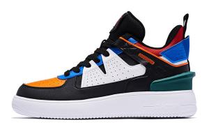 Кроссовки QIAODAN Skateboarding Shoes Men Low-top Black/White, черный/белый