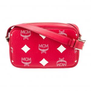 MCM Кожаная поясная сумка small women's red candy red