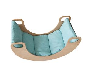 Деревянное одеяло-качалка Monkey, Moon blue Małpiszon