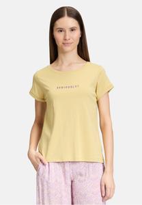 Футболка с принтом Cartoon, светло-желтый