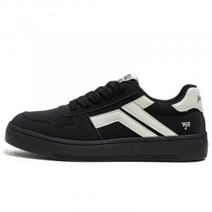 NANJIREN Скользостойкие амортизирующие низкие скейтерские кроссовки для мужчин с устойчивостью к истиранию черные, цвет Black