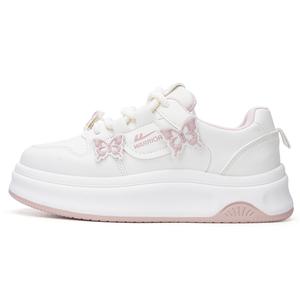 WARRIOR Женские устойчивые к истиранию нескользящие низкие скейтбордские кроссовки Beige Pink, цвет Beige Pink