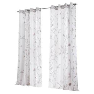 Штора с люверсами Kutti Bonnie, 135x175x2 см цвет weiß/grau