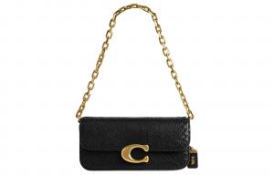 COACH Сумка сумка-багет на плечо женская черная