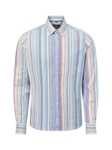 Приталенная рубашка на пуговицах Nils Sundström, разноцветный