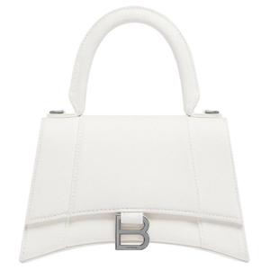 Часовая Сумка Через Плечо из Ткани, Маленькая Женская Сумка Баленсиага Белая